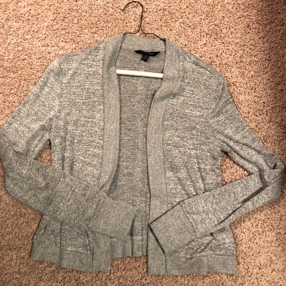 Banana republic gray cardigan.